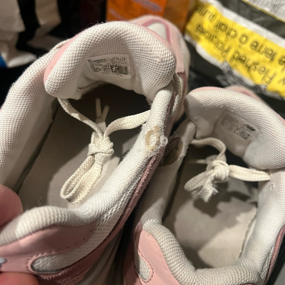 9060 New Balance Pink and White Mesh & Suede Sneakers ASIS - Picture 7 of 16